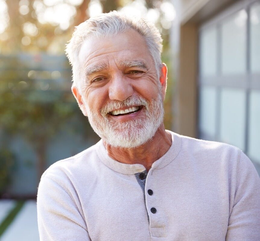 oracle-heart-and-vascular-watchman-implant-procedure Smiling senior patient after successful Watchman implant procedure at Oracle Heart & Vascular